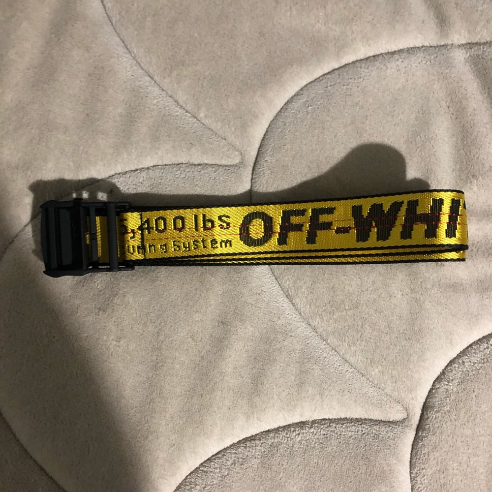Off white industrial belt!